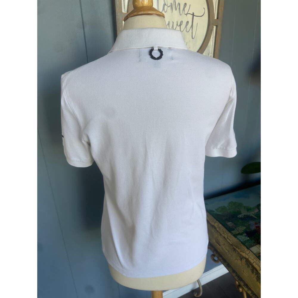 RAF SIMONS Women’s White Polo Shirt Size Medium - Picture 8 of 8